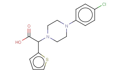 2-(4-(4-CHLOROPHENYL)PIPERAZIN-1-YL)-2-(THIOPHEN-2-YL)ACETIC ACID